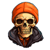 Skull with Beanie Halloween