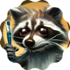 Künstler Waschbär