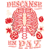 Skeleton, Ribcage, Funny Saying Rest-In-Peace
