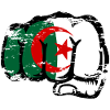 Algeria Flag Hand Fist Used