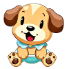 Adorable Puppy Cartoon Design