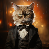 chat en costume