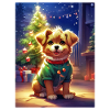 Christmas Dog Blank Template 1.14