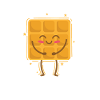Waffle rejoices pastry baker