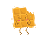 eaten waffle dough pastry snack