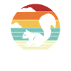 Écureuil gris rétro Fox Squirrel