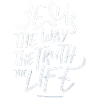 Jesus Way Truth Life Lettering