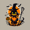 Halloween Pumpkin Witch