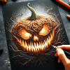 Halloween Kürbis