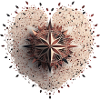Herz mit Kompass Valentinsedition