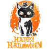 Happy Halloween - Black Cat