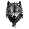 Wolfsangst Dunkler Spooky Wolfskopf
