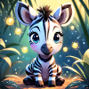 Cute Baby Zebra