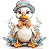 Duck with hat