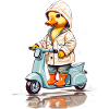 Duck with Roller