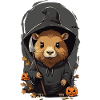 Magic Hamster Halloween Cartoon Design
