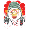 Urban Street Art Apocalypse Monkey