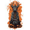 Magical Halloween Demon Magician
