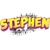 Stephen benutzerdefinierter Name Comic-Buch-Stil Pop-Art,