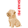 Shar Pei Us Flag