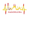 Barcelona Skyline Spanje Heartbeat Fan Barcelona