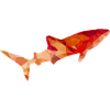 Whale shark red gold