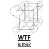 Geometrischer Würfel Netzkunst