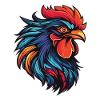 Portrait de coq