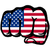USA Flag Hand Fist