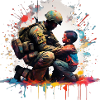Soldier and Child