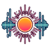 Neon Sun Sound Waves