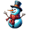 Snowman / Winter / Snow / Comic / Cold