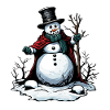 Snowman / Winter / Snow / Comic / Cold