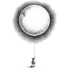 Child with Moon Balloon