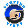 Surfing Vibes - Moon - Surfer