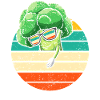 Drôle Rétro Brocoli Légume Végétalien