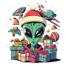 Cadeaux extraterrestres Noël avec Alien