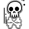 Comic Pirate Skull