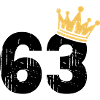 63 Crown 63° compleanno 63 anni