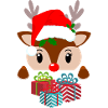 Festlicher Weihnachts-Pullover mit Rentier Design