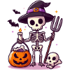squelette halloween
