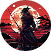 Red Samurai Moon