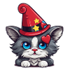 Cute black cat hat