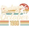Octobre 1980 Cadeau Anniversaire - 1980