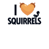 I love Squirrels Squirrel Fuchshörnchen