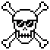 G29 Geek Skull With Sunglasses