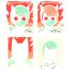 Cartoon Cat Superhero Squat
