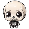 Halloween - Petit squelette mignon