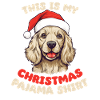 Cocker Spaniel Noël Pyjama Chiens
