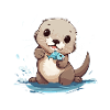 Cute Baby Otter